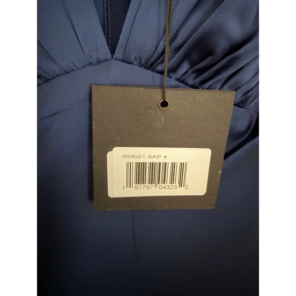 New MAC DUGGAL 554021 column sapphire blue dress sz 4 - Picture 6 of 6